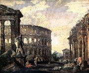 Giovanni Paolo Panini Ancient Roman Ruins painting